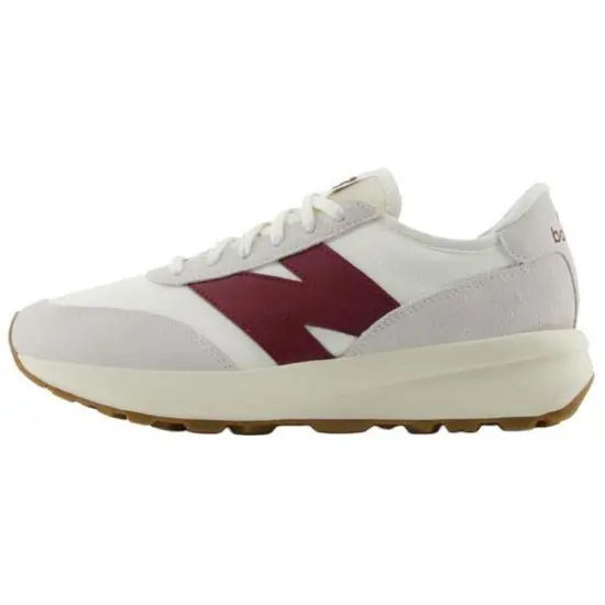 New Balance 370 Anti Slip Wear Resistant Low Top Casual Shoes Men's Ecru