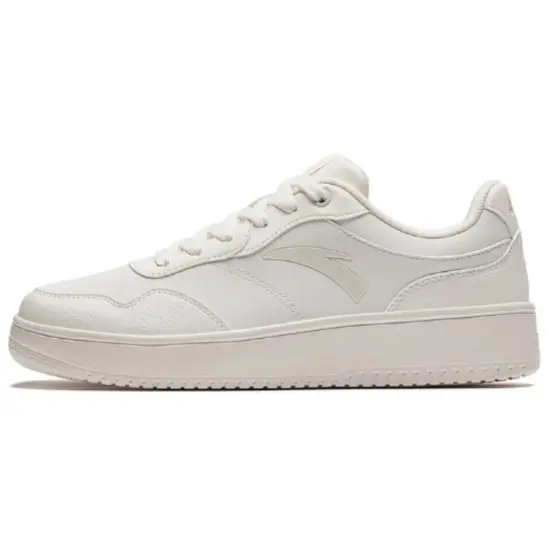 Anta Anti Slip Wear Resistant Low Top Casual Shoes Men's White