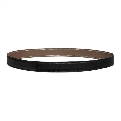 HERMES Mini Constance Calfskin Leather Belts Women's Width 2.4cm