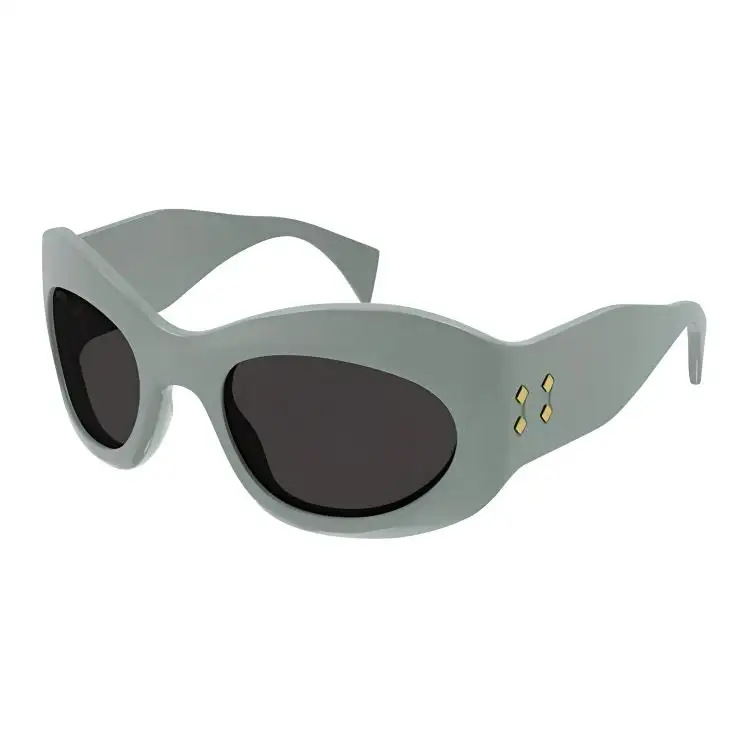 GUCCI Oval Frame Embellished Sunglasses