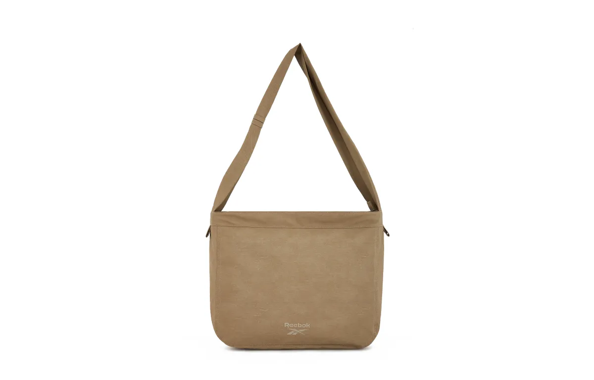 Reebok Polyurethane Crossbody Bag, Shoulder Bag Regular Unisex Light Gray/Dark Gray