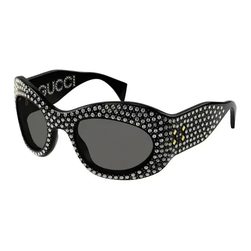 GUCCI Wrapped Oval Frame Sunglasses