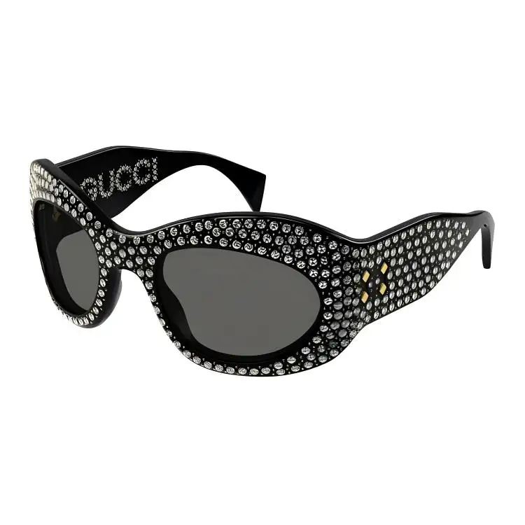 GUCCI Wrapped Oval Frame Sunglasses