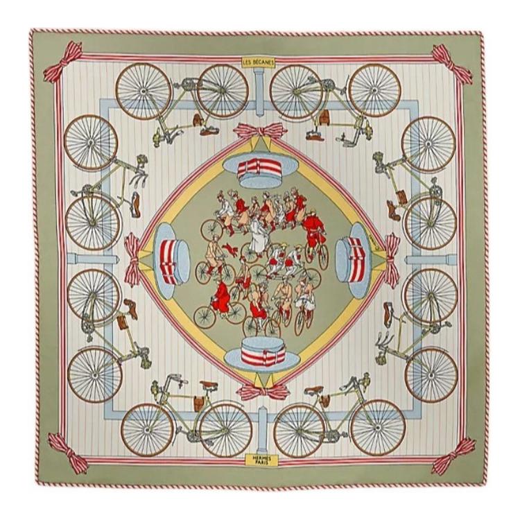 Женский платок Hermes HERMES Les Becanes (разноцветный)