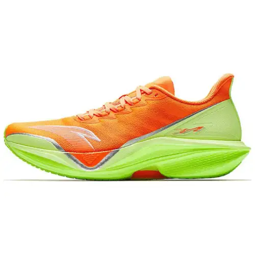 Anta Cushioning Abrasion Resistant Rebound Low top Nitrogen Technology Running Shoes Men's Orange Green