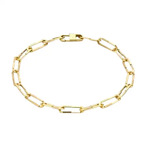 GUCCI 18kt Yellow Gold Xs Link To Love Chain Bracelet