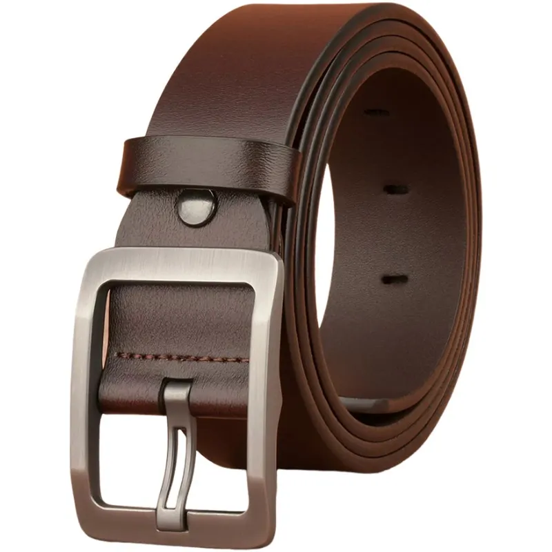 Warrior Alloy Split Cow Leather Belts Unisex 3.8cm