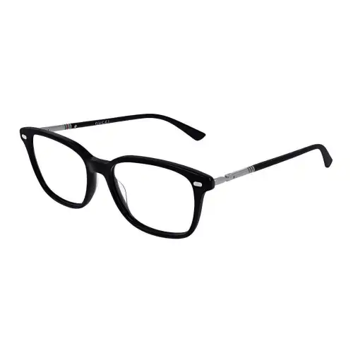 GUCCI Irregular Shape Eyeglass Frames Men's Black