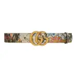 GUCCI GG Marmont Leather Belts Women's Multicolor Width 4cm