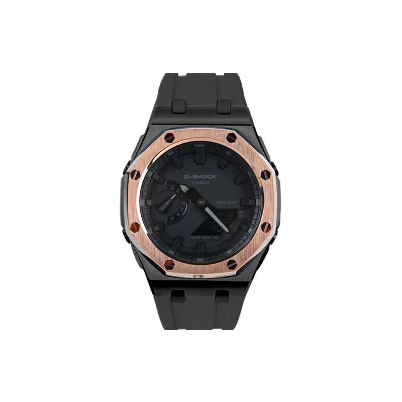 CASIO Custom Collection Black Rose Quartz Movement Watch Unisex Black Dial