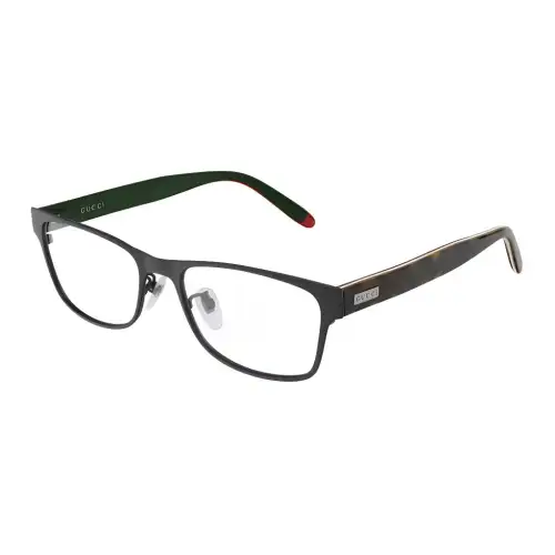 GUCCI Square Eyeglass Frames Unisex Brown