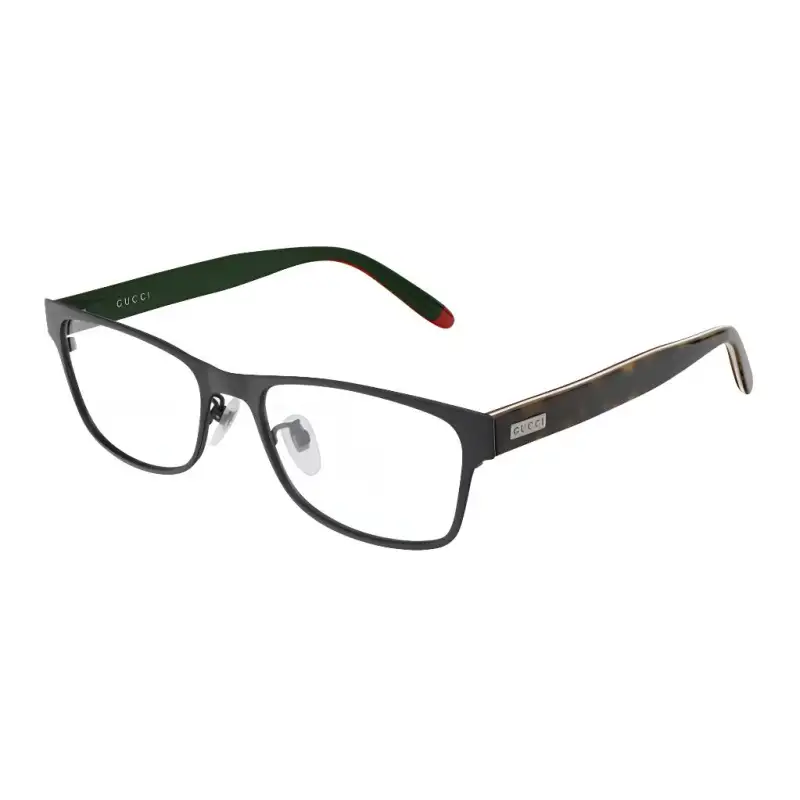 GUCCI Square Eyeglass Frames Unisex Brown