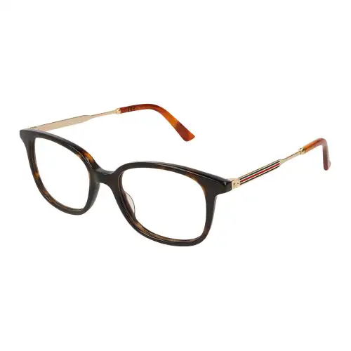GUCCI Square Eyeglass Frames Women's Tortoiseshell