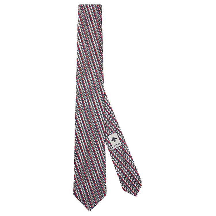Мужской галстук Gucci Silk (разноцветный)