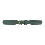 GUCCI Horsebit Cow Leather Belts Women's Green Width 2.3cm