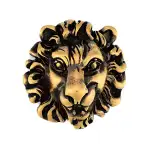 GUCCI Lion Embellished Brooch