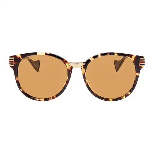 GUCCI Sun Protection Irregular Shape Sunglasses Unisex Gold