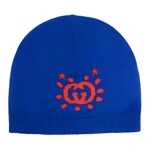 GUCCI Kids Logo Intarsia Beanie