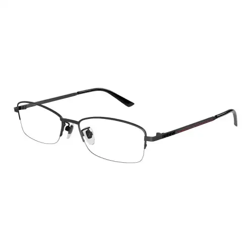 GUCCI Irregular Shape Eyeglass Frames Men's Black