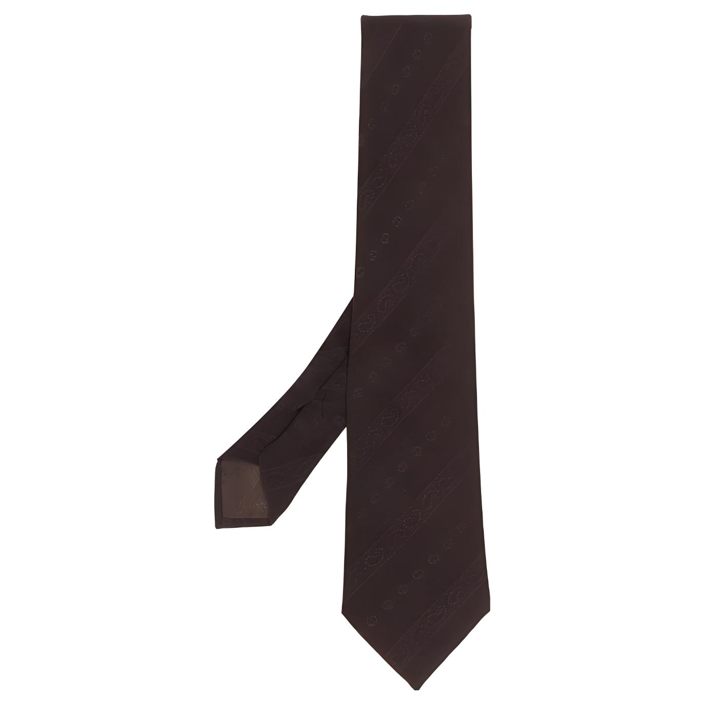 【Pre-Owned】1970s Interlocking G jacquard silk tie