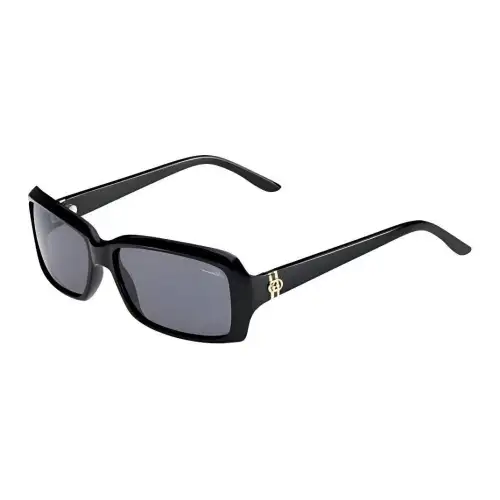 GUCCI Plate Frame Rectangular Sunglasses Unisex Black