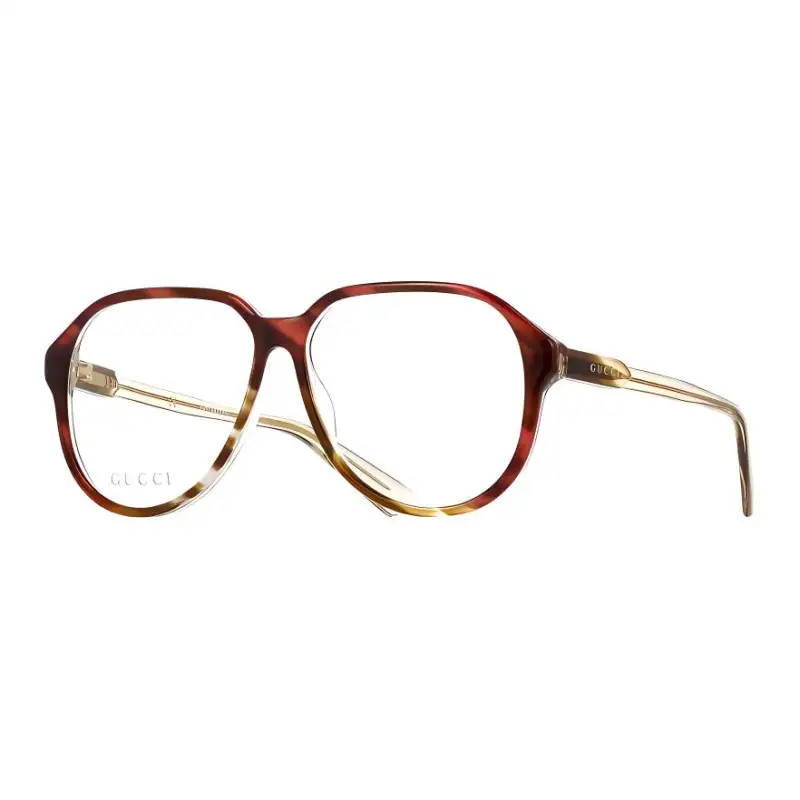 GUCCI Irregular Shape Prescription Glasses Unisex