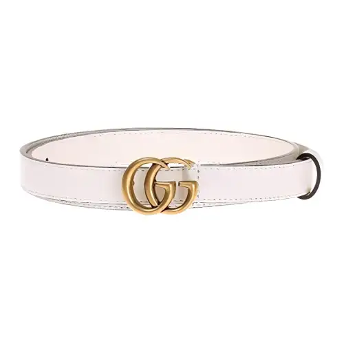 GUCCI GG Marmont Leather Belts Unisex Pink Width 2cm