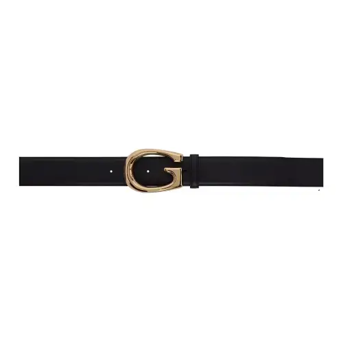 GUCCI G Leather Belts Men's Black