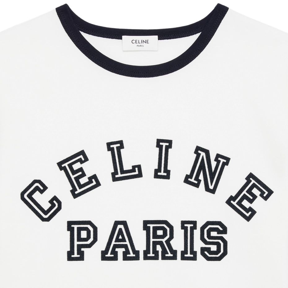 Женская футболка CELINE (белая) — фото 3
