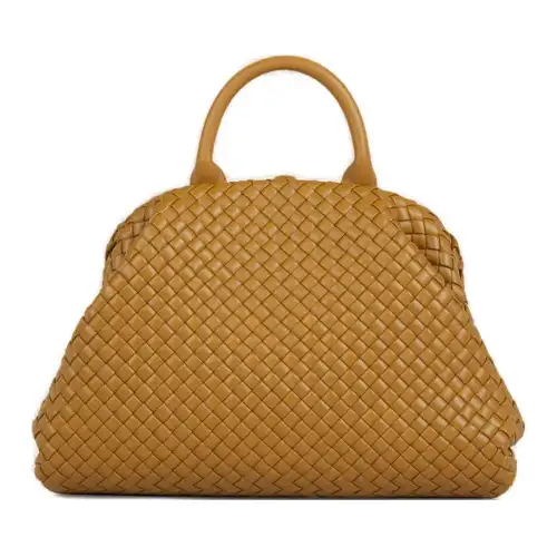 Bottega Veneta Lambskin Shoulder Bag, Crossbody Bag, Handbag Medium Women's Tawny