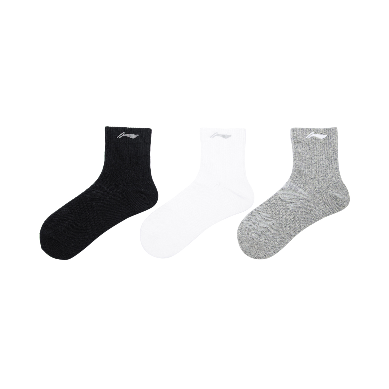 Li Ning Ankle Socks Unisex 1 Pack Black
