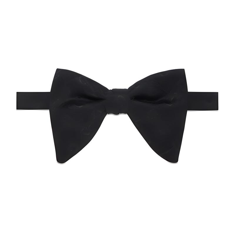 GUCCI Horsebit Wool, Mulberry Silk, Cotton Bow Ties Men's Black