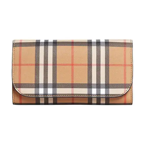 Burberry Cow Leather Card Holder, Wallet Women's Archive Beige