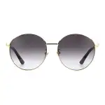 GUCCI Round Sunglasses Women's Gold
