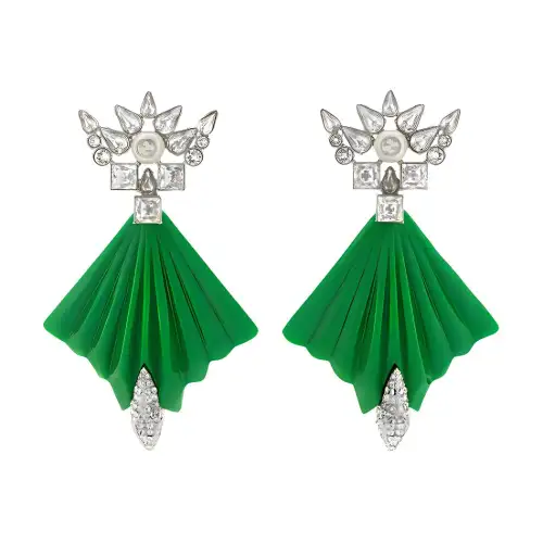 GUCCI Earrings Women's Green