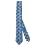 GUCCI Silk Ties Men's Blue/White