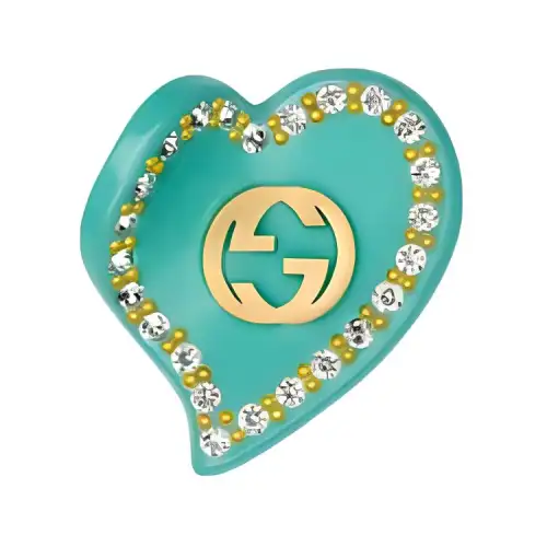 GUCCI Resin Hair Clips Women's Green