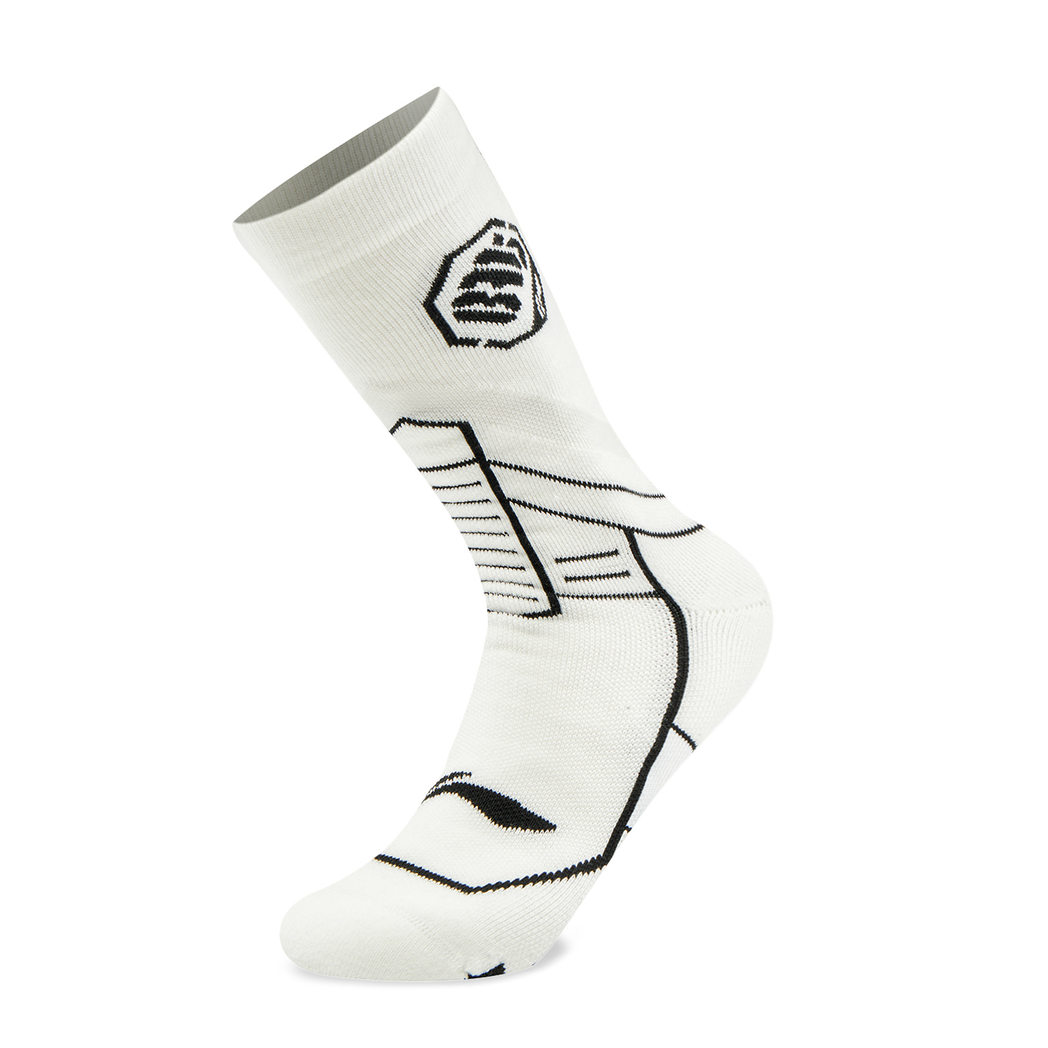 Li Ning Crew Socks Unisex 1 Pack White