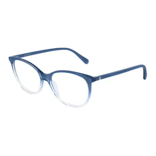 GUCCI Cat Eye Eyeglass Frames Women's Blue