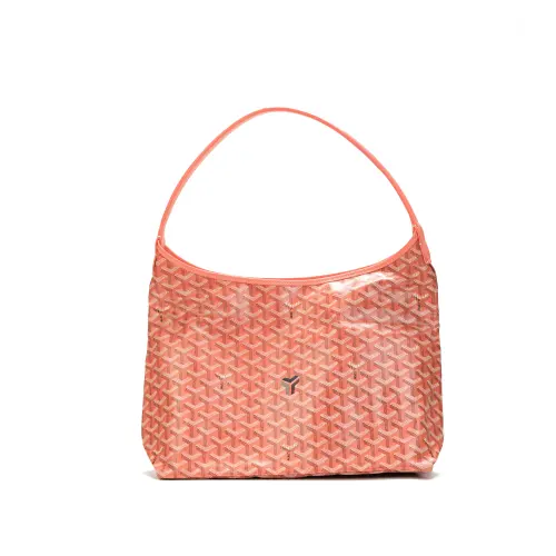 GOYARD Bohème Hobo Canvas With Leather Hobo Bag, Shoulder Bag Women's Coral Powder
