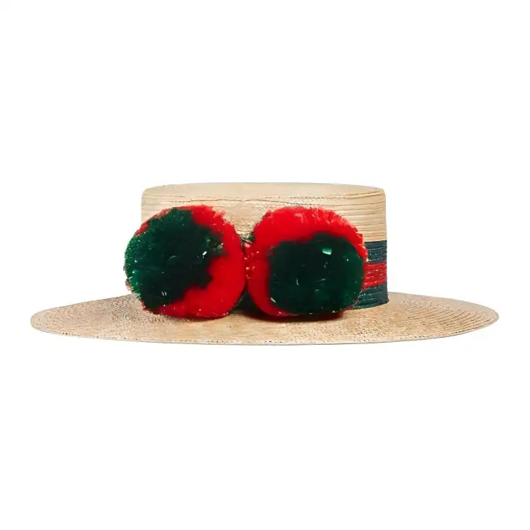 GUCCI Raffia Hats & Caps Women's Yellow