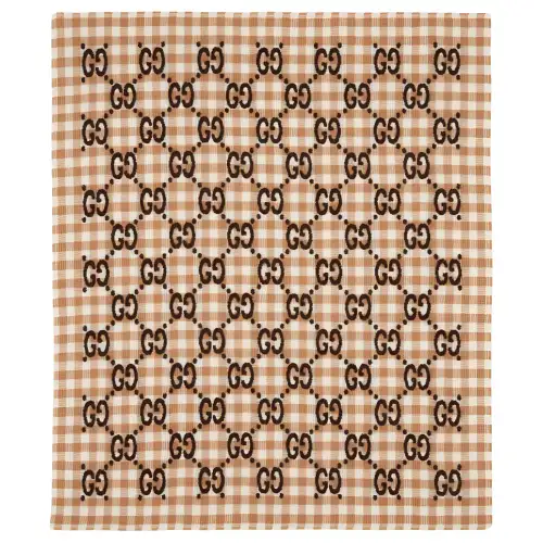 GUCCI Knit Scarves Kids Brown