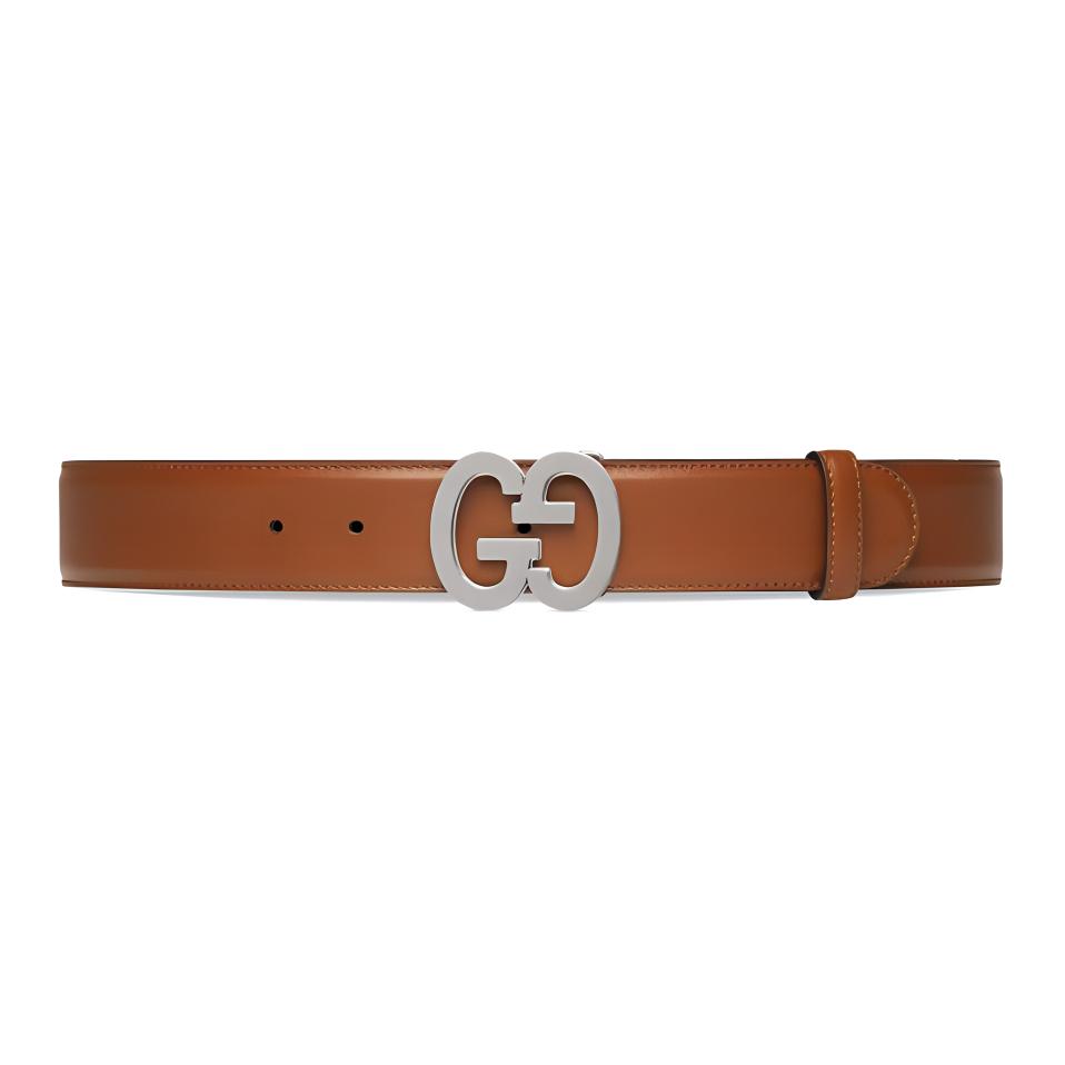 Женский ремень Gucci GG (коричневый)