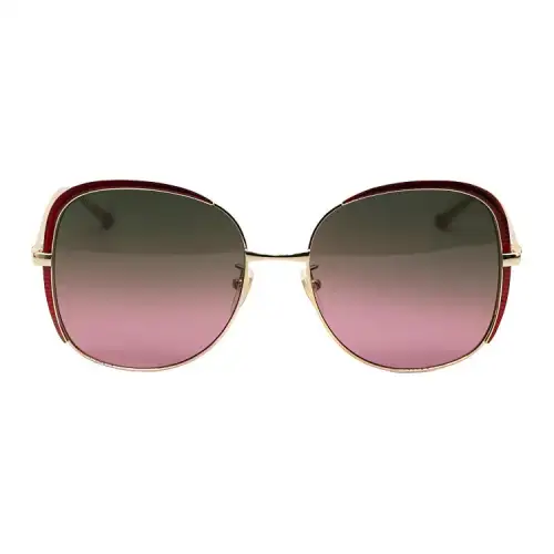 GUCCI Irregular Shape Sunglasses Unisex