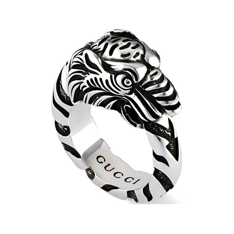 Мужское кольцо Gucci Garden (серебряное)