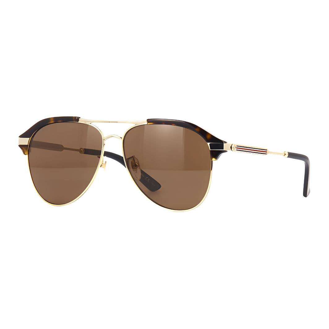 GUCCI Aviator Sunglasses Men's Brown