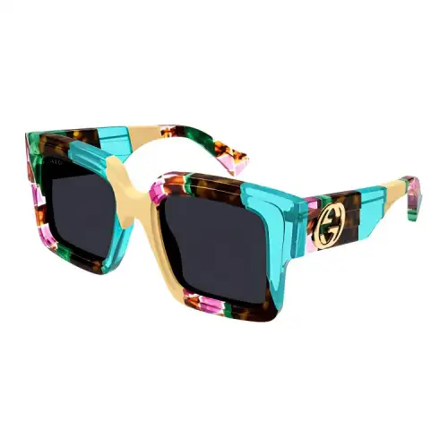 Gucci patterned square-frame sunglasses