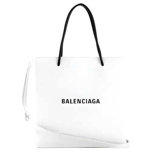 Balenciaga Cow Leather Tote Bag, Shopping Bag, Handbag Unisex White