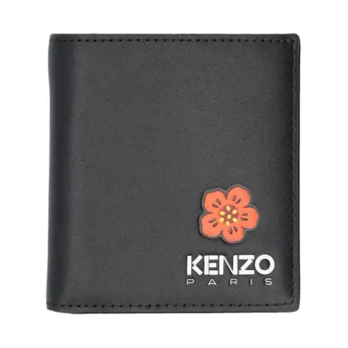 【Previous Season】floral logo-print bi-fold wallet
