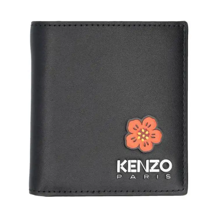 【Previous Season】floral logo-print bi-fold wallet